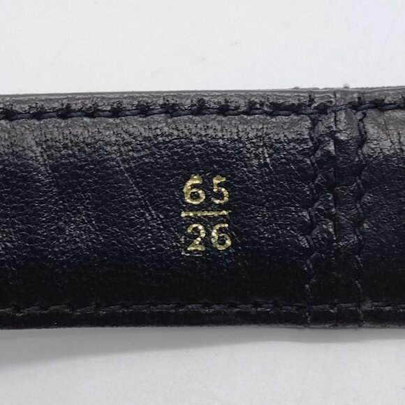 Chanel Belt Black Gold Leather 700-060225 - Picture 7 of 8